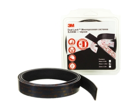 Многоразовая застежка 3М Dual Lock, чёрная, 25 мм х 1,25м 4687202299935