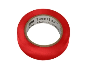 Изолента 3М Temflex 1300 ПВХ красная, рулон 15 мм x 10 м 7100080350