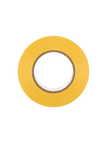 Изолента ПВХ универсальная жёлтая, рулон 19 мм x 20 м