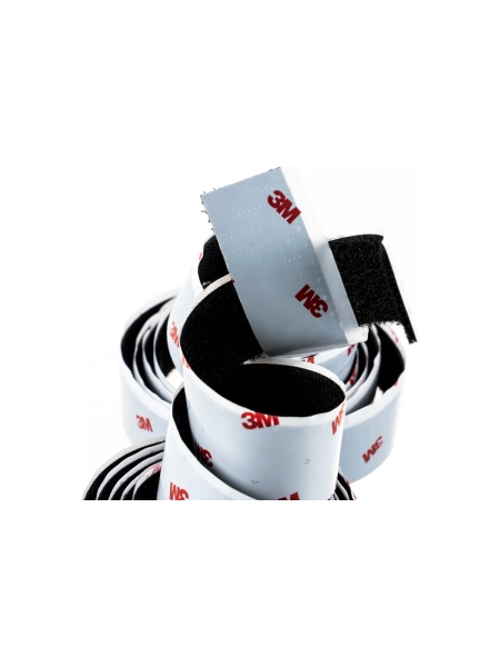 Самоклеящаяся застёжка-липучка 3М SJ352B черная 25мм х 1,25м 7100123266