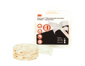 Многоразовая застежка 3М прозрачная, Dual Lock, 25 мм х 0,5 м 4687202299966