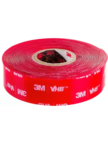 Монтажная лента 3M VHB, прозрачная, двусторонняя 19 мм х 3 м 4687202280834