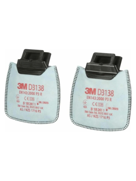 Противоаэрозольный фильтр 3М Secure Click D3138 класс защиты P3R, 2шт 7100197270