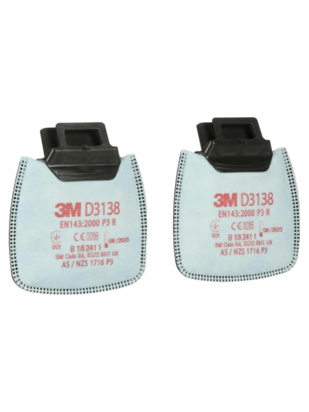 Противоаэрозольный фильтр 3М Secure Click D3138 класс защиты P3R, 2шт 7100197270