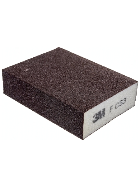 Губка четырехсторонняя жесткая 96х66х25 мм, №63197 FIN 3М 7000032167