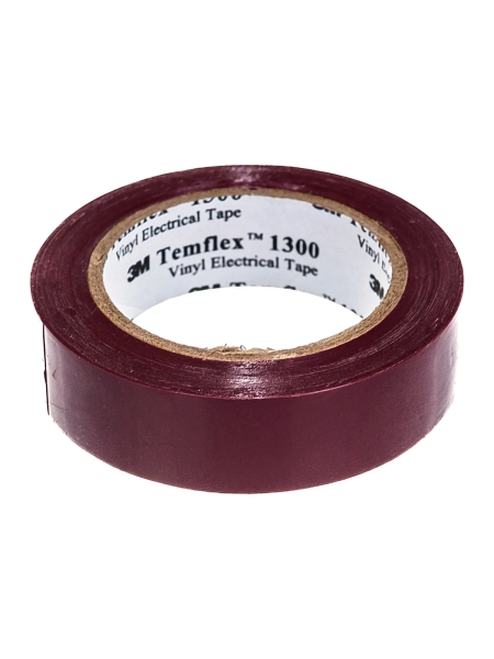 Изолента ПВХ универсальная коричневая, рулон 15 мм x 10 м