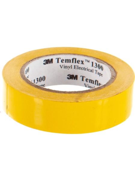 Изолента ПВХ универсальная желтая, рулон 15 мм x 10 м