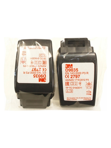 Противоаэрозольный фильтр 3М Secure Click D9035, класс защиты P3 R, 2шт 7100206891