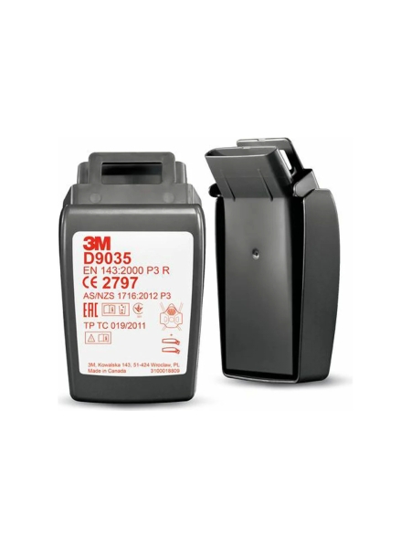 Противоаэрозольный фильтр 3М Secure Click D9035, класс защиты P3 R, 2шт 7100206891