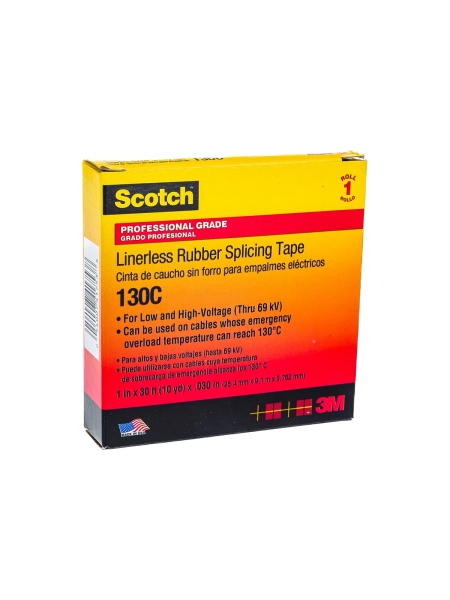 Изолента самослипающаяся резиновая, рулон 25 мм х 9,1 м