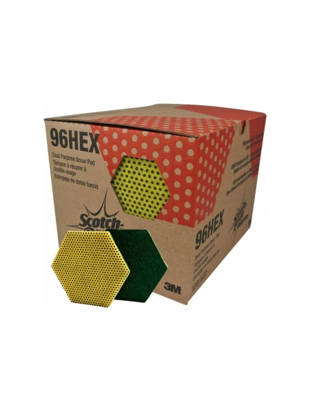 Чистящая губка 3М шестигранная 7100119966