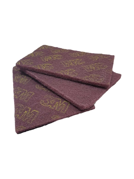 Лист шлифовальный 3М 7447 Scotch-Brite A VFN, бордовый, 152 мм х 230 мм (10 шт/уп) 7447