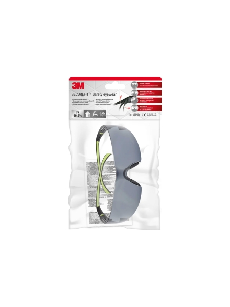 Открытые защитные очки 3М SecureFit SF402AF-EU цвет линз серый, с покрытием против царапин 710018149