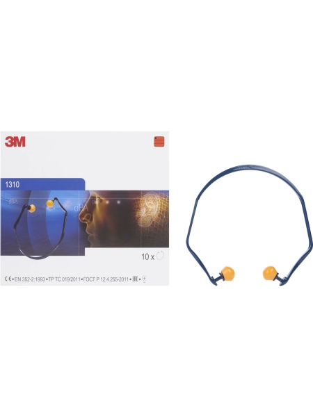 Противошумные вкладыши многоразового использования 3М 1310 на дужке 7100089592