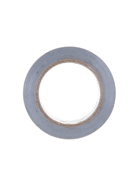 Изолента ПВХ универсальная серая, рулон 15 мм x 10 м