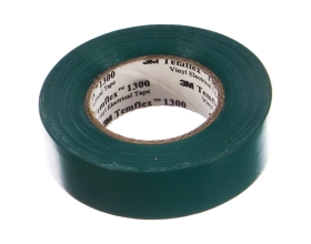 Изолента ПВХ 3М Temflex 1300 зеленая, рулон 19 мм x 20 м 7100080343