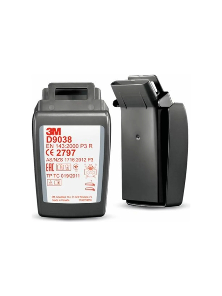 Противоаэрозольный фильтр 3М Secure Click D9038, класс защиты P3 R, 2шт 7100206892