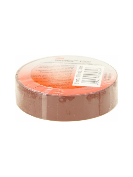 ПВХ Изолента 3М Temflex 1300, коричневая, рулон 19 мм x 20 м 7100080348