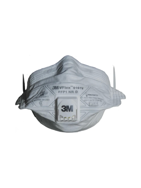Фильтрующая полумаска 3М VFlex 9161V класс защиты FFP1 NR D 15 шт. 7100102650