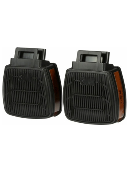 Противогазовый фильтр 3М Secure Click D8055 класс защиты A2, 2шт 7100153231