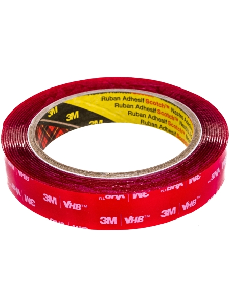 Монтажная двусторонняя лента 3M VHB 4910F прозрачная,19 мм x 3 м 7000072294