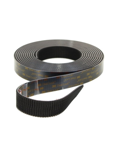 Многоразовая застежка 3М Dual Lock, чёрная, 25 мм х 5м 4687202874699