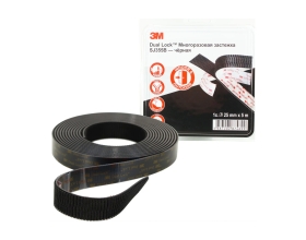 Многоразовая застежка 3М Dual Lock, чёрная, 25 мм х 5м 4687202874699