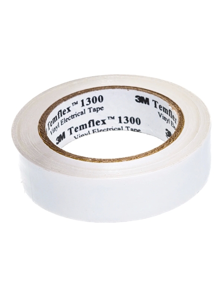 Изолента ПВХ универсальная белая, рулон 15 мм x 10 м