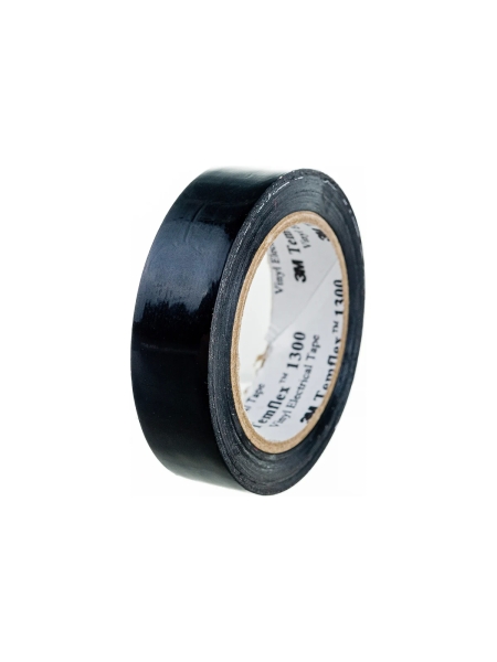 Изолента ПВХ универсальная черная, рулон 15 мм x 10 м