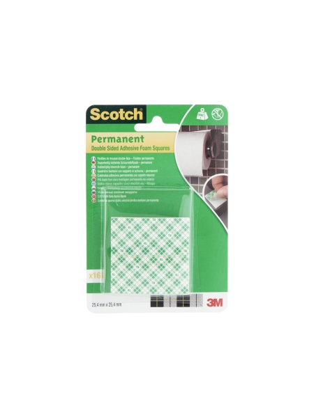 Монтажные двусторонние клейкие квадраты 3М Scotch 16 шт. 7100104812