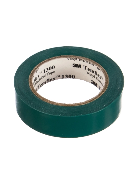 Изолента ПВХ универсальная зеленая, рулон 15 мм x 10 м