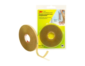 Клейкая двусторонняя лента с высокой адгезией 3М прозрачная, 6 мм х 15 м 93020 4687202916153