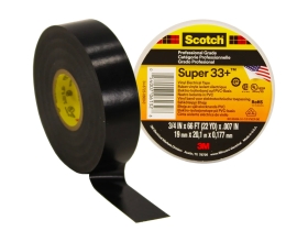 Изоляционная лента высшего класса 3М Scotch Super 33+ 19мм х 20м х 0,18мм 7000042541