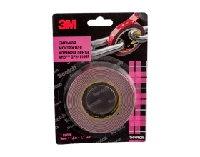 Двусторонняя клейкая лента ЗМ gph 110gf 9 мм 1,5 м, 1,1 мм 110GF-9