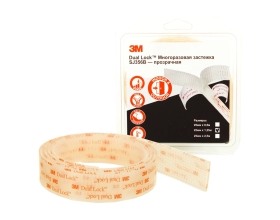 Многоразовая застежка 3М прозрачная, Dual Lock, 25 мм х 1,25 м 4687202299973