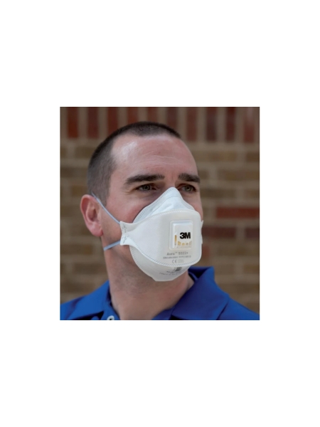 Фильтрующая полумаска для защиты от пылей и туманов (10 шт.) 3М Aura 9322+ 7100004175