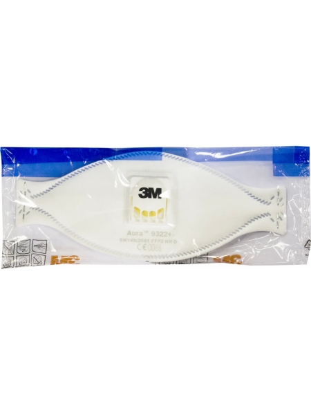 Фильтрующая полумаска для защиты от пылей и туманов (10 шт.) 3М Aura 9322+ 7100004175
