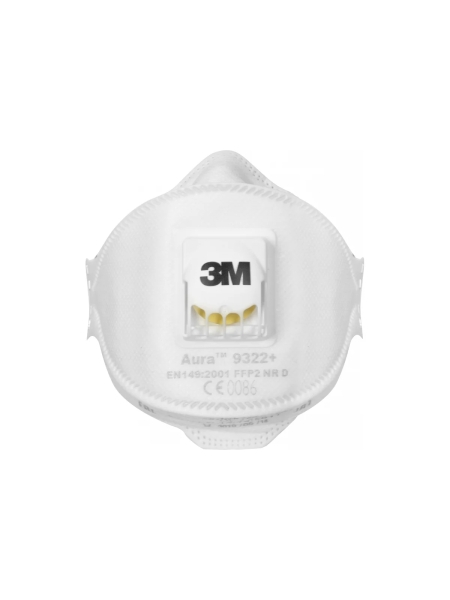 Фильтрующая полумаска для защиты от пылей и туманов (10 шт.) 3М Aura 9322+ 7100004175