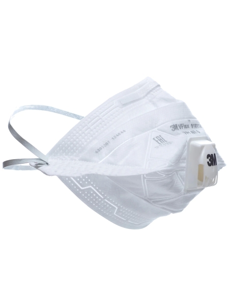 Полумаска противоаэрозольная фильтрующая 3М S FFP1 NR D, с клапаном выдоха 9161SV, 15 шт РОЗ