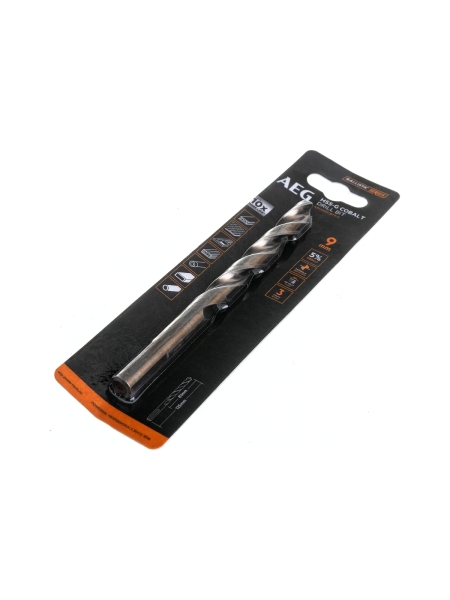 Сверло по металлу HSS-Co (9х81х125 мм) AEG AAKHSSCBT9-0 4932479339