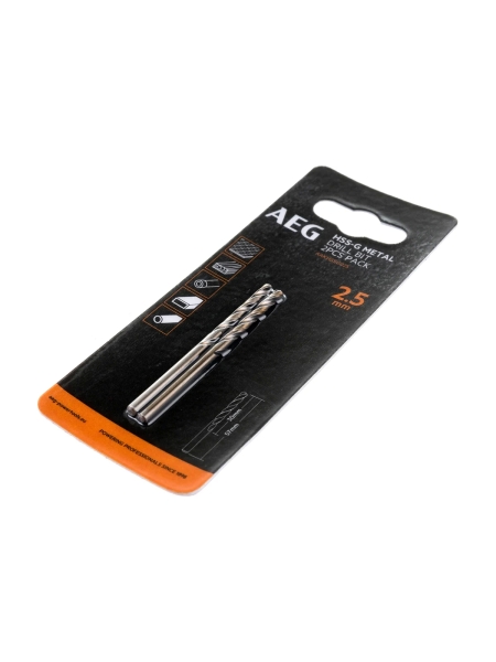 Сверло по металлу HSS-G (2 шт; 2.5х30х57 мм) AEG AAKHSSG025 4932479305