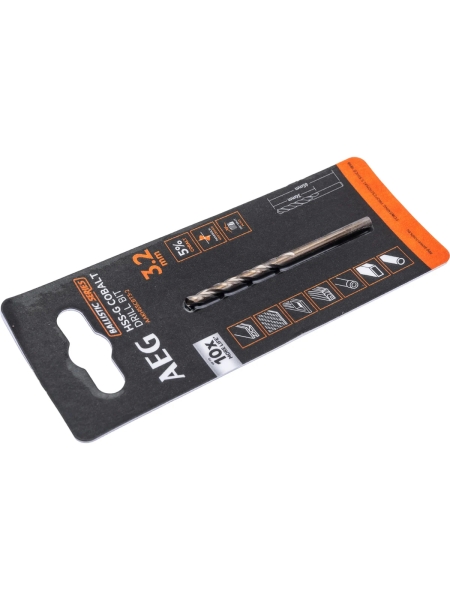 Сверло по металлу HSS-Co (3.2х36х65 мм) AEG AAKHSSCBT3-2 4932479326