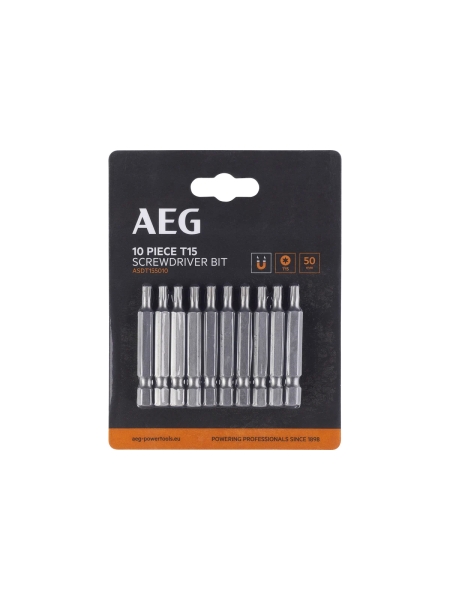 Биты 10 шт, T15, 50 мм AEG ASDT155010 4932479527