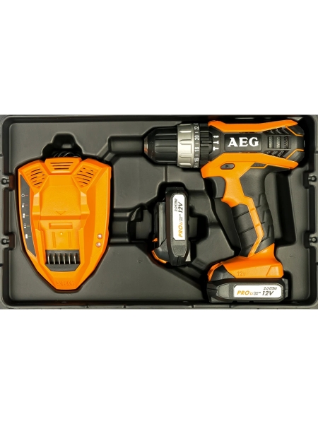 Аккумуляторная ударная дрель-шуруповерт AEG BSB 12G3 Li-202C 4935451531