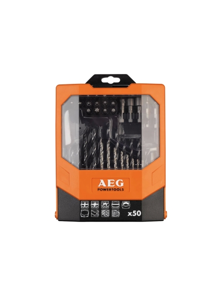 Набор сверл и бит (50 шт) AEG 4932430411