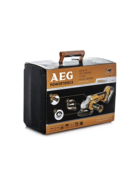 Угловая шлифмашина AEG BEWS 18-125Х LI-402C 443460