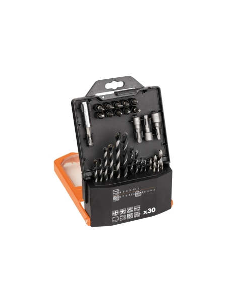 Набор сверл и бит (30 шт) AEG 4932430410