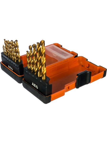 Набор сверл по металлу HSS-G TIN (19 шт; 2-10 мм) AEG 4932352245