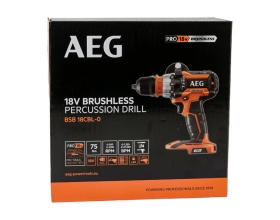 Бесщеточная аккумуляторная дрель-шуруповерт AEG BSB18CBL-0 4935451082