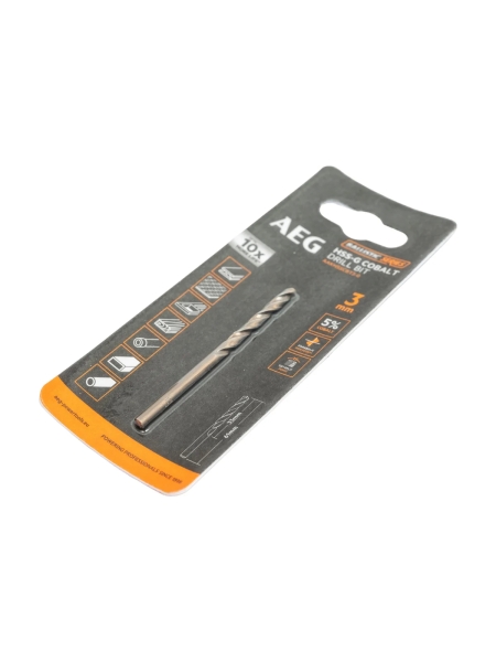 Сверло по металлу HSS-Co (3х33х61 мм) AEG AAKHSSCBT3-0 4932479325